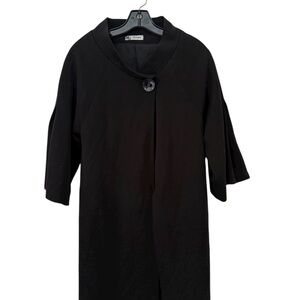 Toupy Sophisticated Black Pea Coat